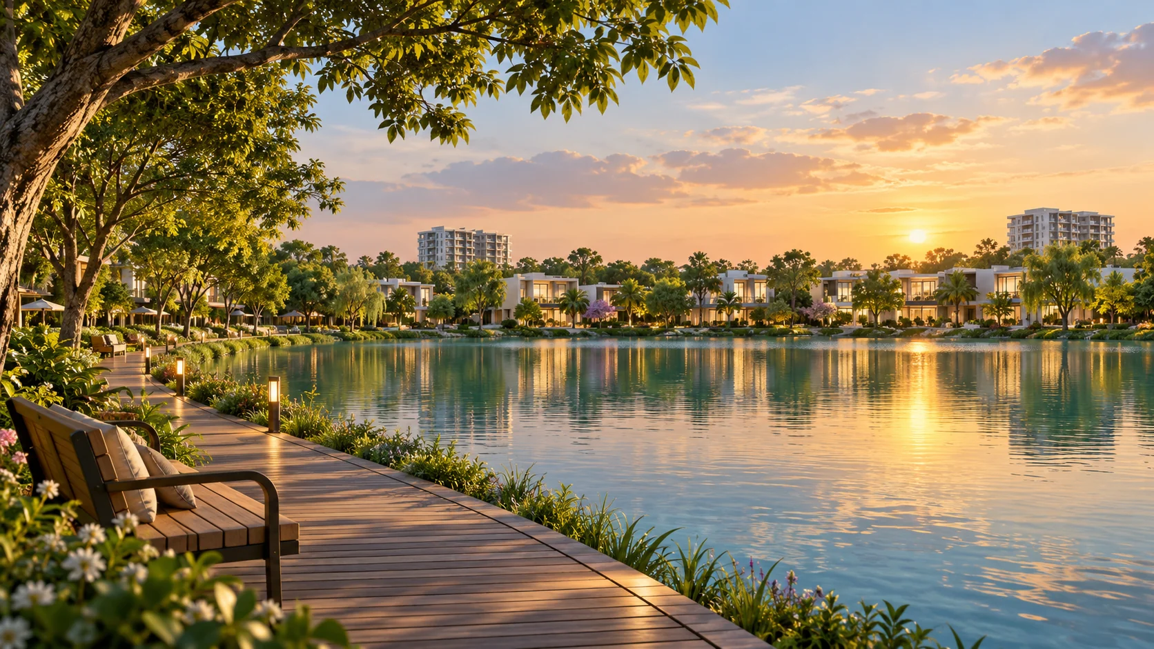 Minh họa không gian đô thị xanh cho Ecopark Vinh