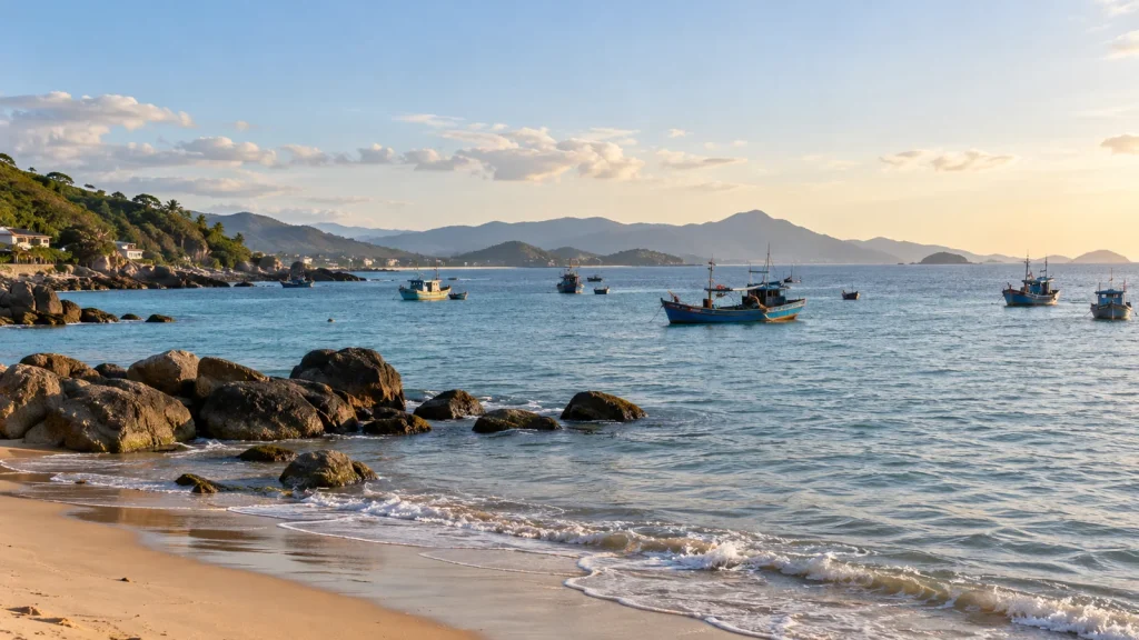 Biển Cửa Lò buổi sáng, điểm đến của chuyến xe ghép Vinh đi Cửa Lò