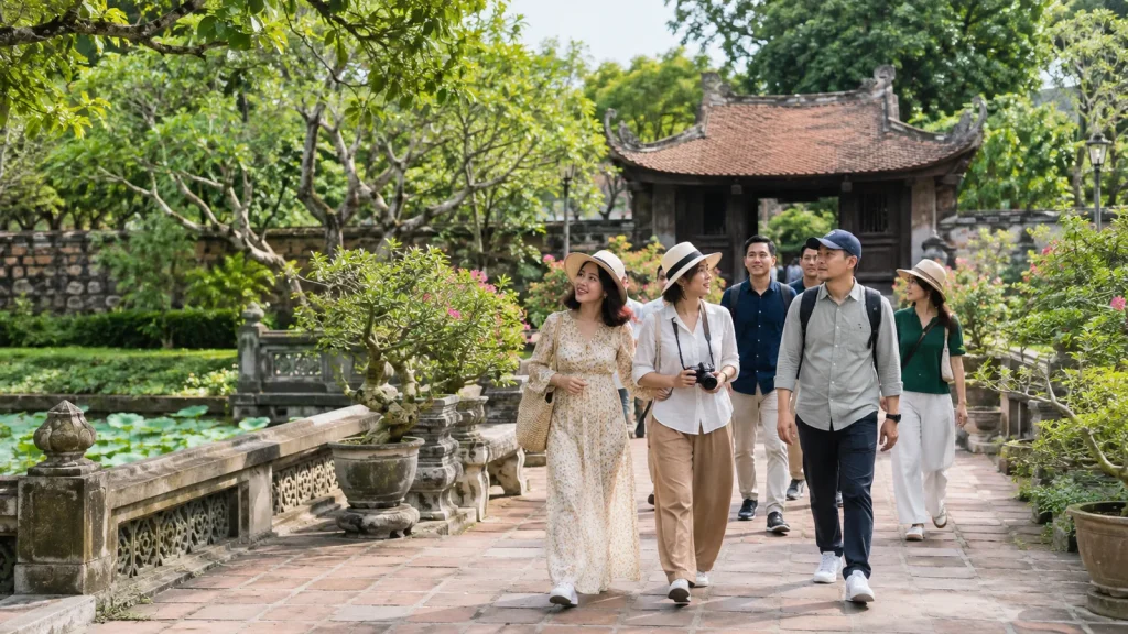 Đoàn công ty tham quan và làm việc tại điểm đến