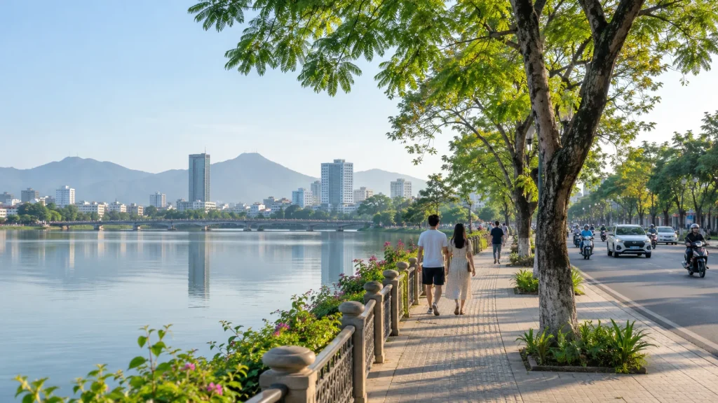 Công viên và hồ nước trong thành phố Vinh, điểm nghỉ chân khi du lịch Vinh 1 ngày