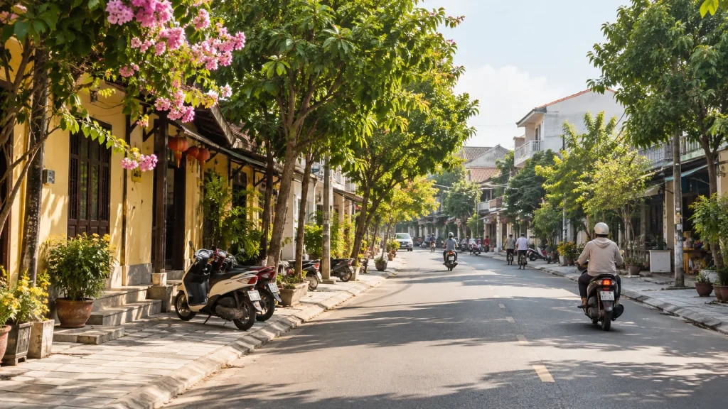 Khu phố trung tâm thành phố Vinh, điểm xuất phát của lịch trình du lịch Vinh 1 ngày
