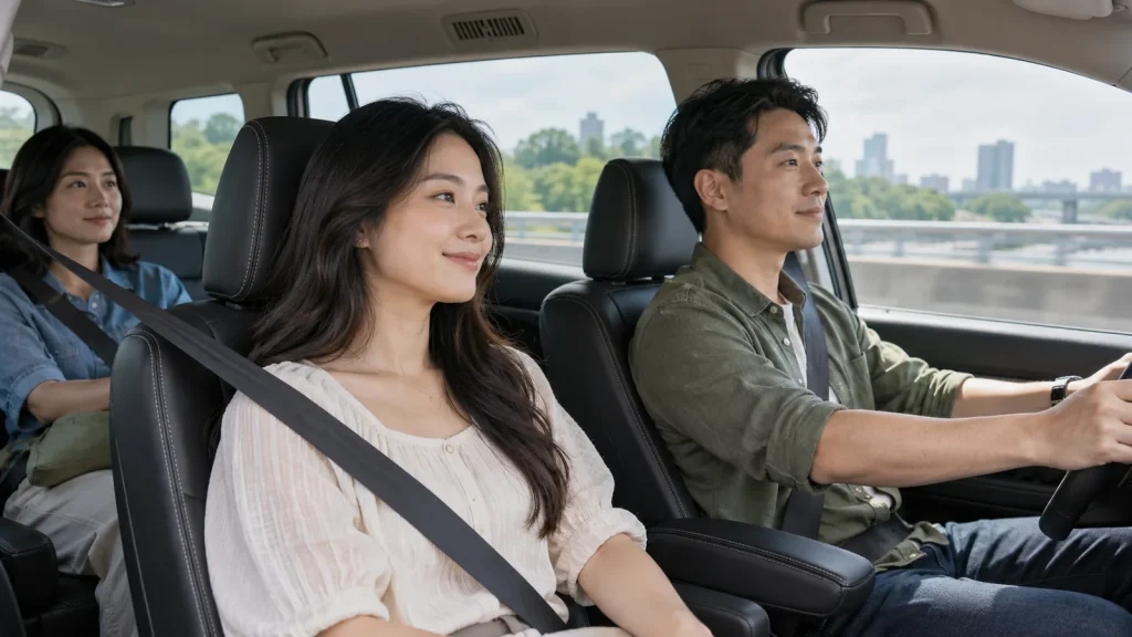 Taxi hay xe ghép: hành khách ngồi chung xe trên hành trình đường dài