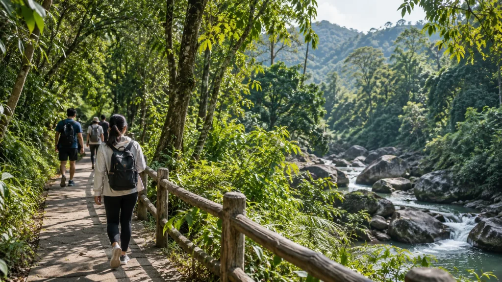 Rừng xanh miền núi Nghệ An cho phương án đi Pù Mát