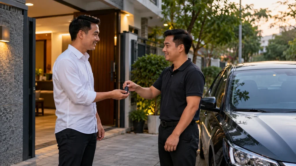 Điểm trả khách sau chuyến xe từ Cửa Lò